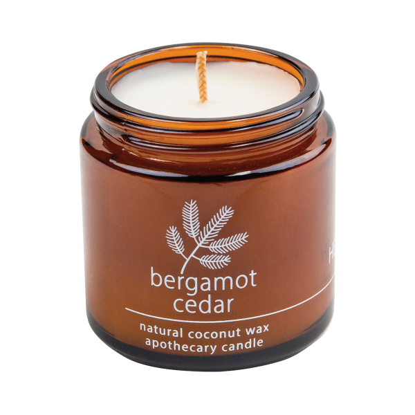 4oz Cotton Wick Candle-Bergamont Cedar