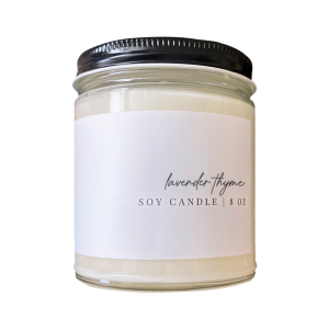 8 oz Soy Candle _ Lavender Eucalyptus