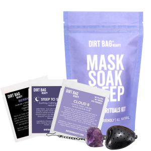 Self-Care Gift Set-Facial Mask, Bath, Tea, Infuser, Amethyst